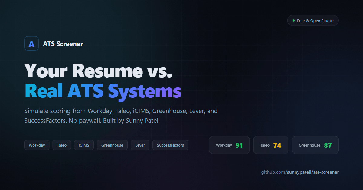 Resume Scanner | ATS Screener